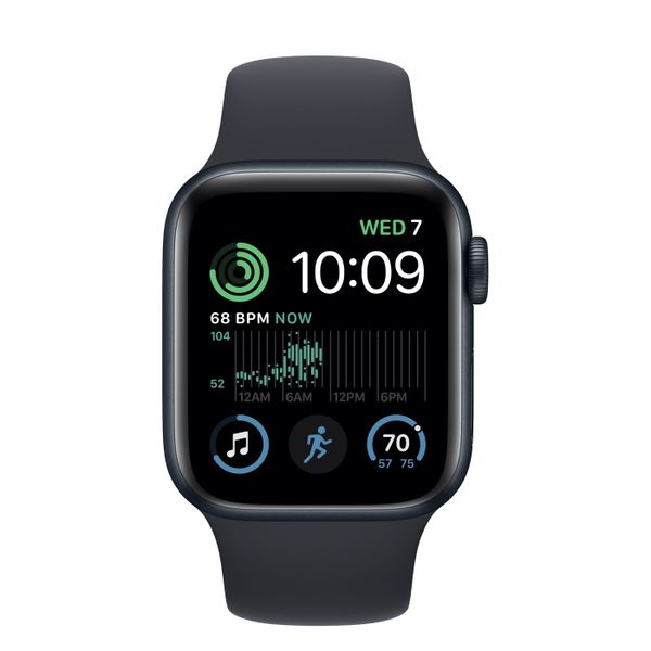 Apple Watch SE GPS 40mm Midnight Aluminium Case met Midnight Sport Band Regular 