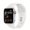 Apple Watch SE GPS + Cellular 40mm Silver Aluminium Case met White Sport Band Regular 