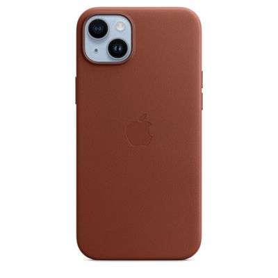 Leren hoesje met MagSafe voor iPhone 14 Plus Umber Apple