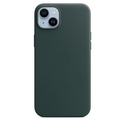 Leren hoesje met MagSafe voor iPhone 14 Plus Forest Green Apple