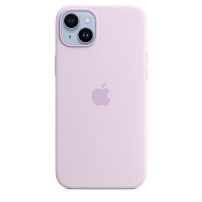 Coque en silicone pour iPhone 14 plus avec MagSafe Lilas Apple