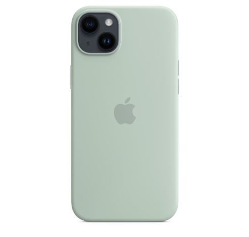 Coque en silicone pour iPhone 14 plus avec MagSafe Succulent  Apple