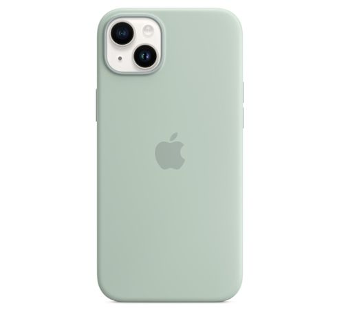 Coque en silicone pour iPhone 14 plus avec MagSafe Succulent  Apple