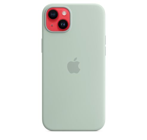 Coque en silicone pour iPhone 14 plus avec MagSafe Succulent  Apple