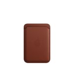 Porte-cartes en cuir pour iPhone avec MagSafe Umber 