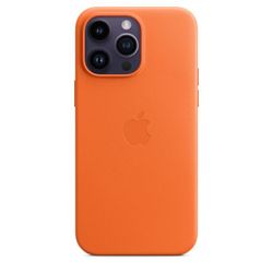 Apple Leren hoesje met MagSafe voor iPhone 14 Pro Max Orange