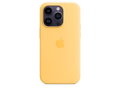 Siliconenhoesje met MagSafe voor iPhone 14 Pro Sunglow