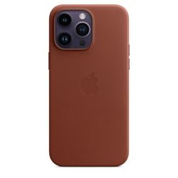 Leren hoesje met MagSafe voor iPhone 14 Pro Max Umber Apple