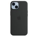 Coque en silicone avec MagSafe pour iPhone 14 Midnight 