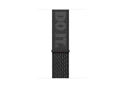 Bracelet tissé Nike Sport noir/blanc sommet (45 mm)