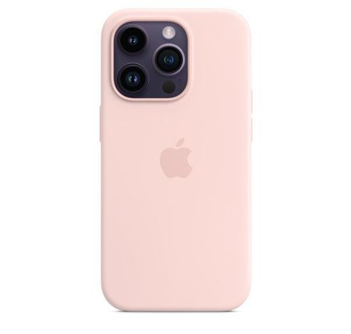 Coque en silicone avec MagSafe pour iPhone 14 Pro Chalk Pink  Apple