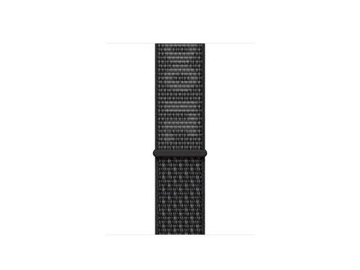 Bracelet tissé Nike Sport noir/blanc (41 mm)