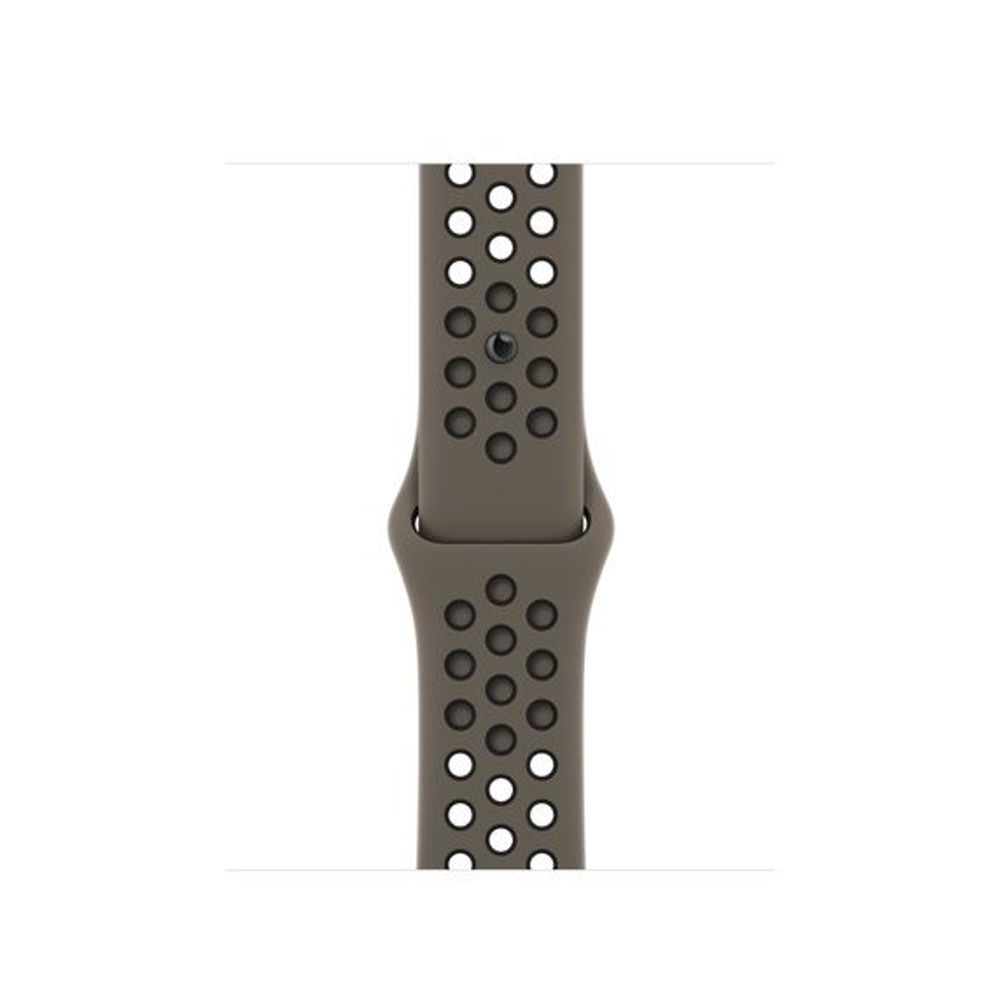 Apple Horlogebandje Sportbandje van Nike Olive Grey/zwart (41 mm)