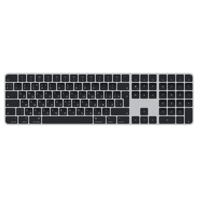 Magic Keyboard avec Touch ID et pavé numérique pour les modèles Mac avec touches noires anglaises en silicone Apple  Apple