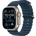 Apple Watch Ultra 2 GPS + Cellular, 49mm Titanium Case with Blue Ocean Band 