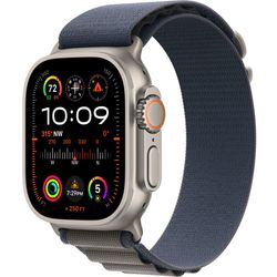 Apple Apple Watch Ultra 2 GPS + Cellular, 49mm Titanium Case with Blue Alpine Loop - Small 