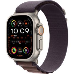 Apple Apple Watch Ultra 2 GPS + Cellular, 49mm Titanium Case with Indigo Alpine Loop - Large 