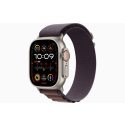 Apple Apple Watch Ultra 2 GPS + Cellular, 49mm Titanium Case with Indigo Alpine Loop - Large 