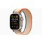 Apple Watch Ultra 2 GPS + Cellular, 49mm Titanium Case with Orange/Beige Trail Loop - S/M 