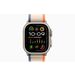 Apple Watch Ultra 2 GPS + Cellular, 49mm Titanium Case with Orange/Beige Trail Loop - S/M 