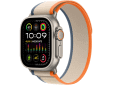 Apple Watch Ultra 2 GPS + Cellular, 49mm Titanium Case with Orange/Beige Trail Loop - S/M