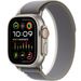 Apple Watch Ultra 2 GPS + Cellular, 49mm Titanium Case with Green/Grey Trail Loop - M/L 