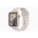 Apple Apple Watch Series 9 GPS 41mm Starlight Aluminium Case with Starlight Sport Band - M/L