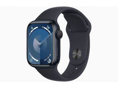 Apple Watch Series 9 GPS 41mm Midnight Aluminium Case with Midnight Sport Band - S/M