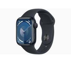 Apple Watch Series 9 GPS 41mm Midnight Aluminium Case with Midnight Sport Band - S/M Apple