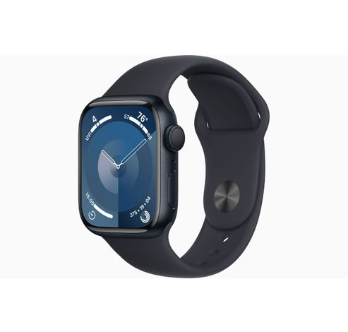 Apple Watch Series 9 GPS 41mm Midnight Aluminium Case with Midnight Sport Band - M/L  Apple