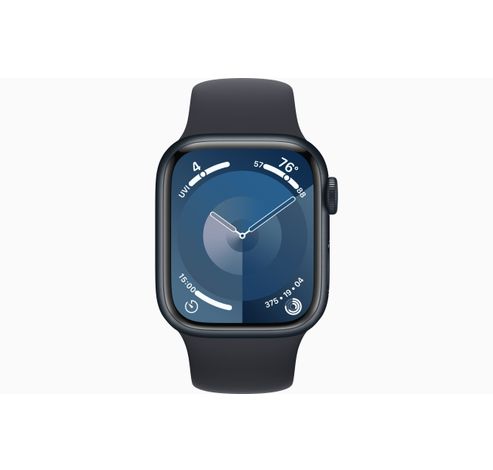 Apple Watch Series 9 GPS 41mm Midnight Aluminium Case with Midnight Sport Band - M/L  Apple