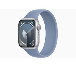 Apple Watch Series 9 GPS 41mm Silver Aluminium Case with Winter Blue Sport Loop Apple