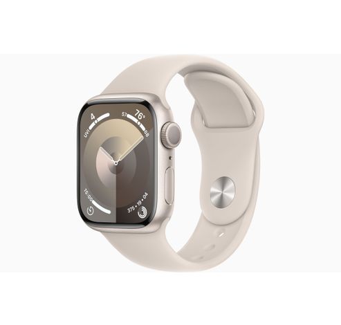 Apple Watch Series 9 GPS 45mm Starlight Aluminium Case with Starlight Sport Band - M/L  Apple