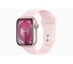 Apple Watch Series 9 GPS 45mm Pink Aluminium Case with Light Pink Sport Band - M/L Apple