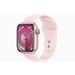 Apple Apple Watch Series 9 GPS + Cellular 41mm Pink Aluminium Case with Light Pink Sport Band - M/L