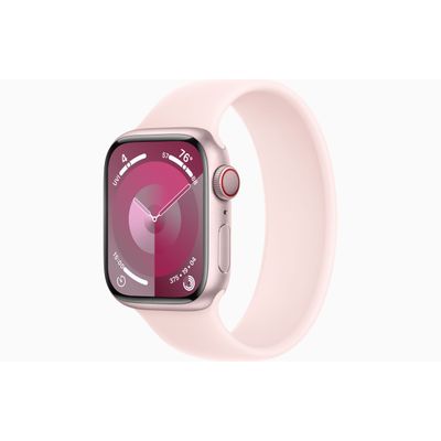 Apple Watch Series 9 GPS + Cellular 41mm Pink Aluminium Case with Light Pink Sport Loop  Apple