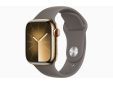 Apple Watch Series 9 GPS + Cellular 41mm Gold Stainless Steel Case with Clay Sport Band - S/M