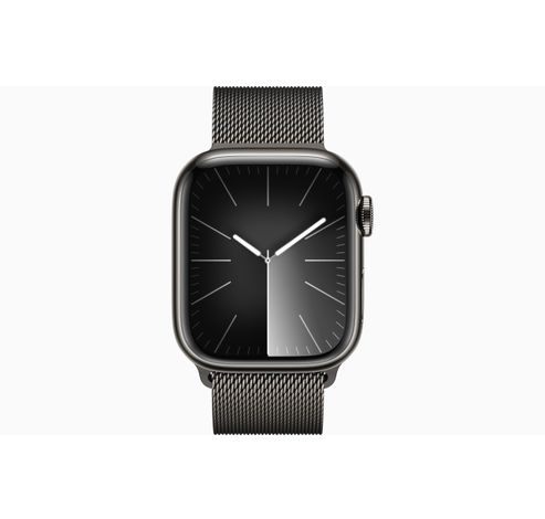 Apple Watch Series 9 GPS + Cellular 41mm Graphite Stainless Steel Case with Graphite Milanese Loop  Apple