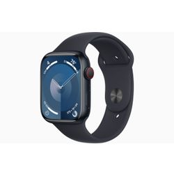 Apple Apple Watch Series 9 GPS + Cellular 45mm Midnight Aluminium Case with Midnight Sport Band - S/M 