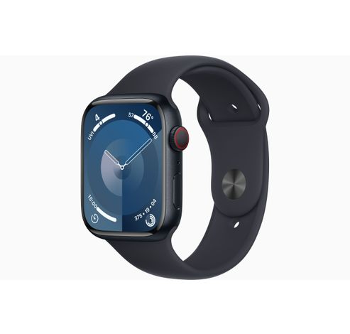 Apple Watch Series 9 GPS + Cellular 45mm Midnight Aluminium Case with Midnight Sport Band - S/M  Apple