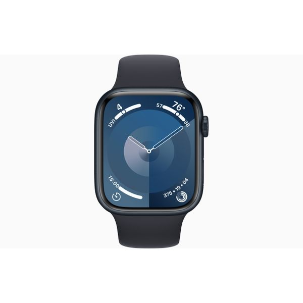 Apple Watch Series 9 GPS + Cellular 45mm Midnight Aluminium Case with Midnight Sport Band - S/M 