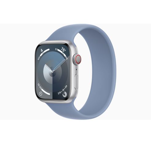 Apple Watch Series 9 GPS + Cellular 45mm Silver Aluminium Case with Winter Blue Sport Loop  Apple