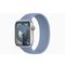 Apple Watch Series 9 GPS + Cellular 45mm Silver Aluminium Case with Winter Blue Sport Loop 