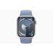 Apple Watch Series 9 GPS + Cellular 45mm Silver Aluminium Case with Winter Blue Sport Loop 