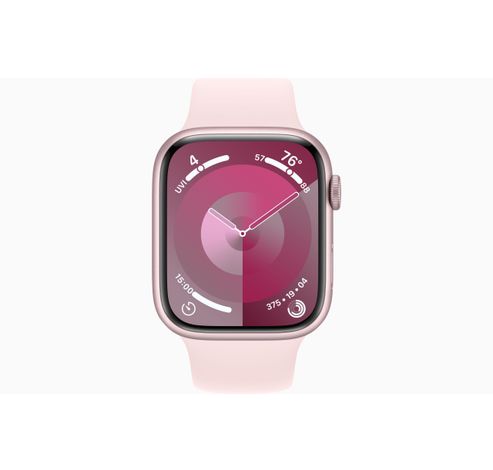 Apple Watch Series 9 GPS + Cellular 45mm Pink Aluminium Case with Light Pink Sport Band - M/L  Apple