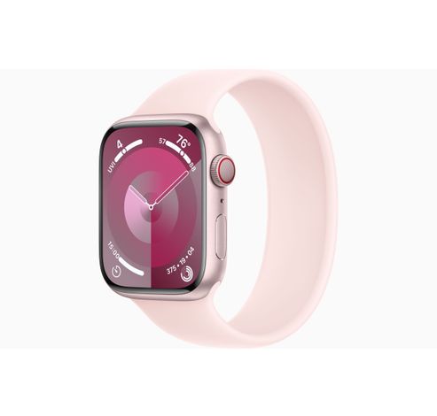 Apple Watch Series 9 GPS + Cellular 45mm Pink Aluminium Case with Light Pink Sport Loop  Apple