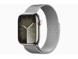 Apple Watch Series 9 GPS + Cellular 45mm Silver Stainless Steel Case with Silver Milanese Loop