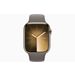 Apple Watch Series 9 GPS + Cellular 45mm Gold Stainless Steel Case with Clay Sport Band - S/M 