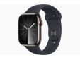 Apple Watch Series 9 GPS + Cellular 45mm Graphite Stainless Steel Case with Midnight Sport Band - M/L