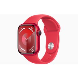 Apple Apple Watch Series 9 GPS 45mm (PRODUCT)RED Aluminium Case with (PRODUCT)RED Sport Band - M/L 